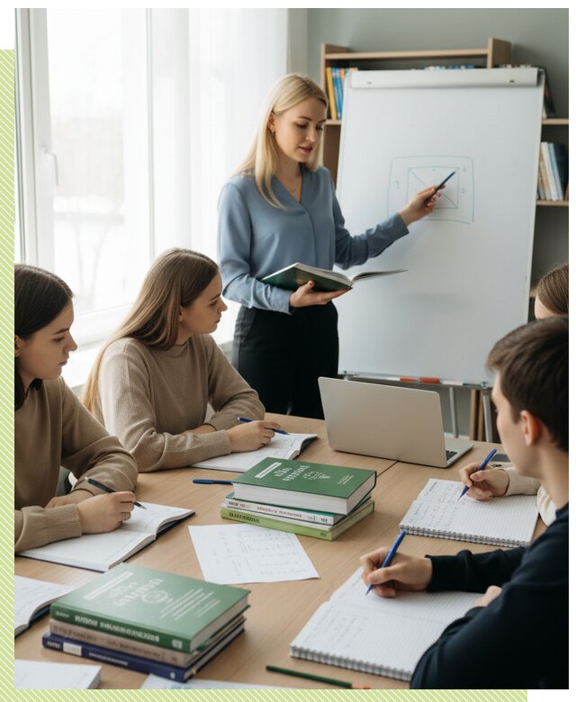 Мини группы с репетитором в Надыме для школьников и студентов